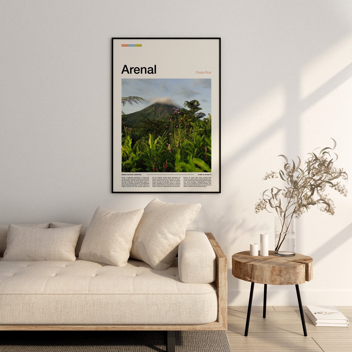 Arenal Volcano Costa Rica Print Arenal Poster Arenal Wall Art Arenal Art Print Arenal Photo - Image 3