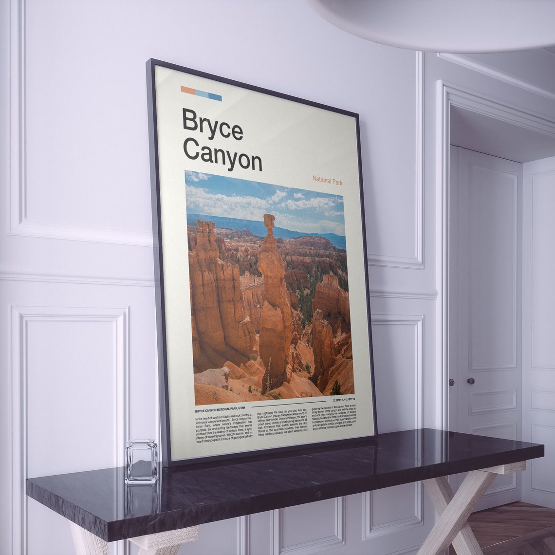 Bryce Canyon Utah Orange Hoodoo Spires Amphitheater Desert Poster - Image 2