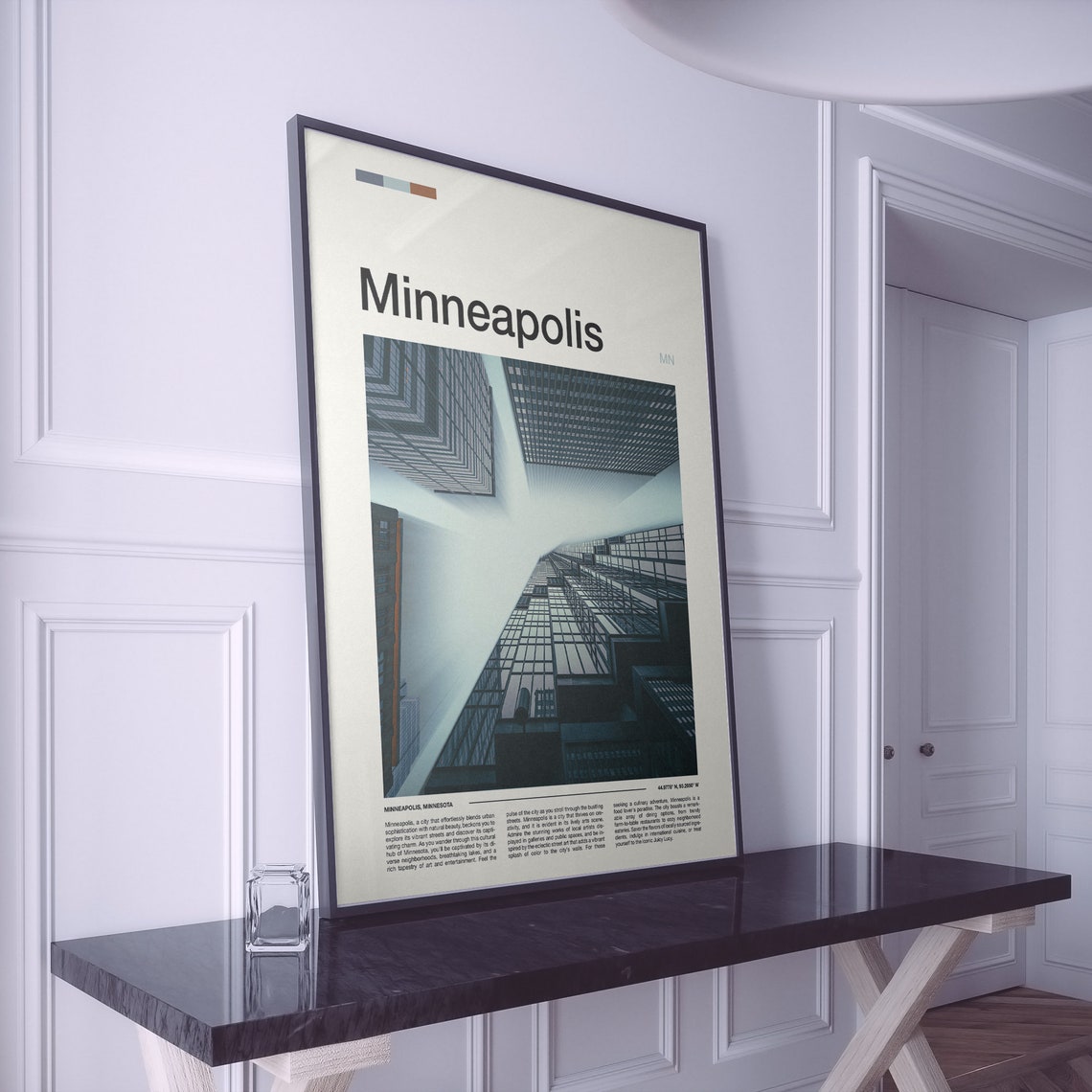 Minneapolis Minnesota Towering Skyscrapers Upward Photo Poster - Image 2