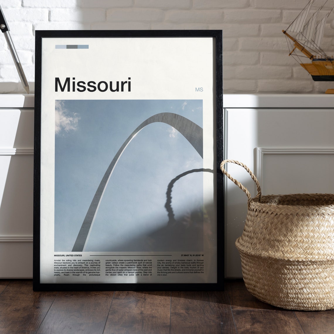 Missouri Print Missouri Poster Missouri Wall Art Missouri Art Print Missouri Photo - Image 4