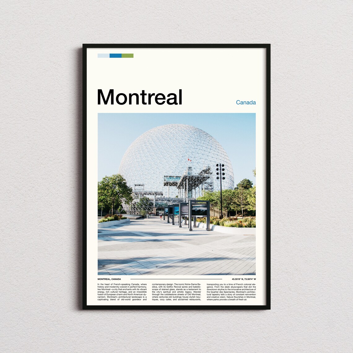 Montreal Biosphere Dome Canada Expo 67 Landmark Photo Poster