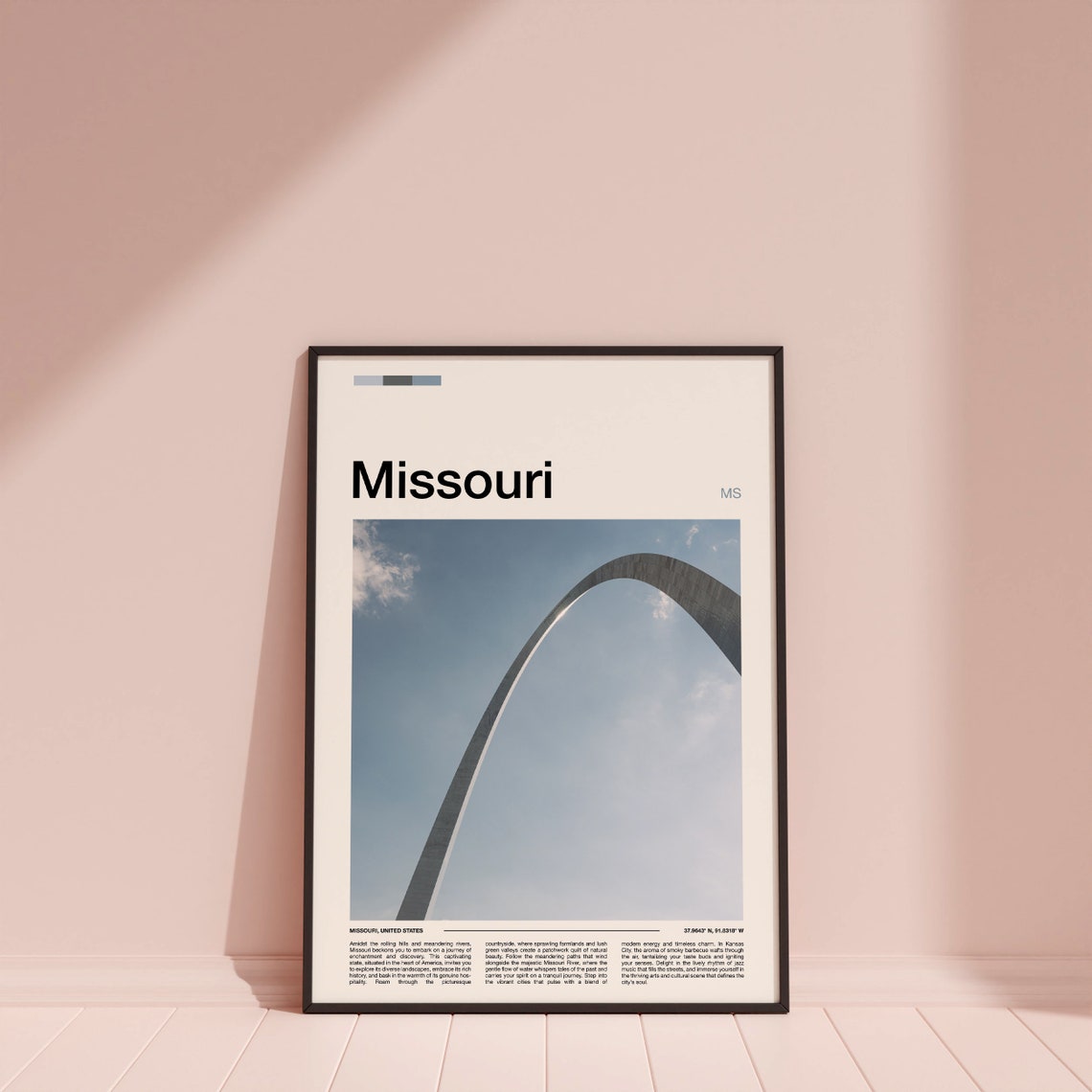 Missouri Print Missouri Poster Missouri Wall Art Missouri Art Print Missouri Photo - Image 3