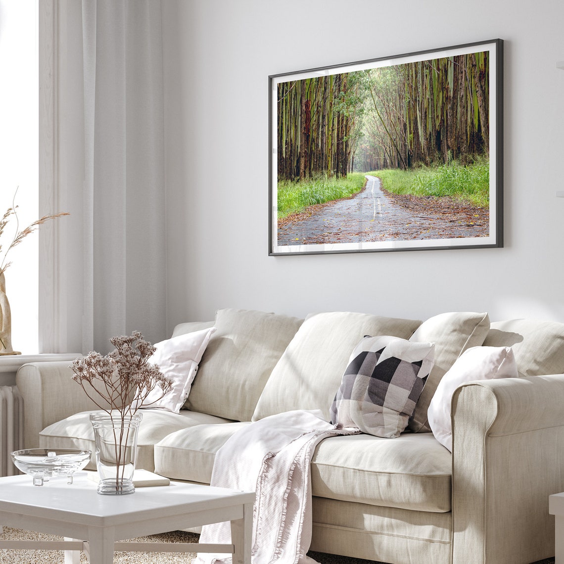 Hawaii Tropical Tree Lined Road Lush Green Corridor Drive Poster - Image 2