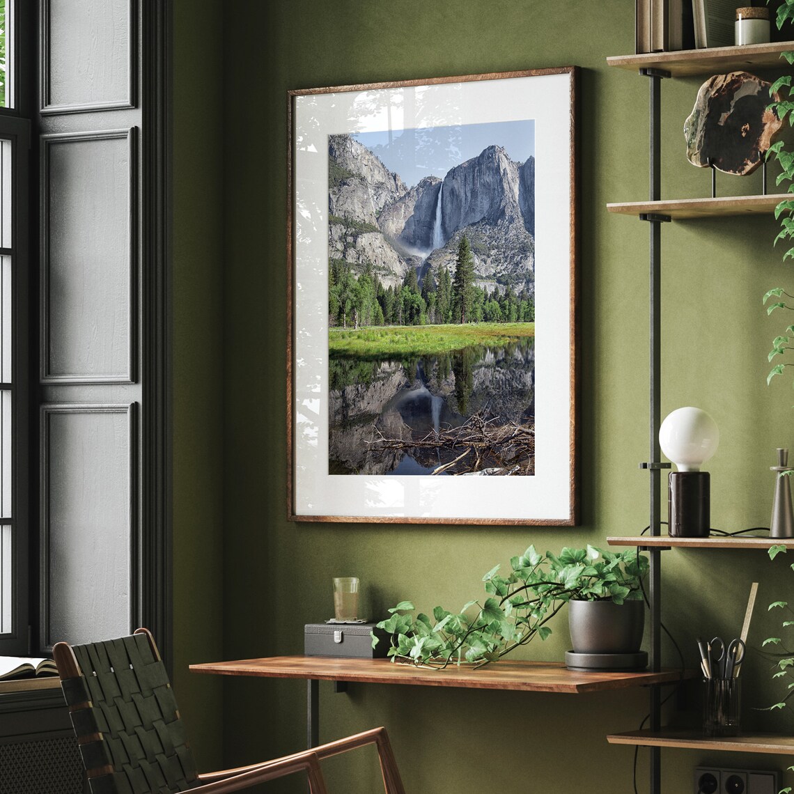 Yosemite Falls California Nature Landscape Art Print - Image 5
