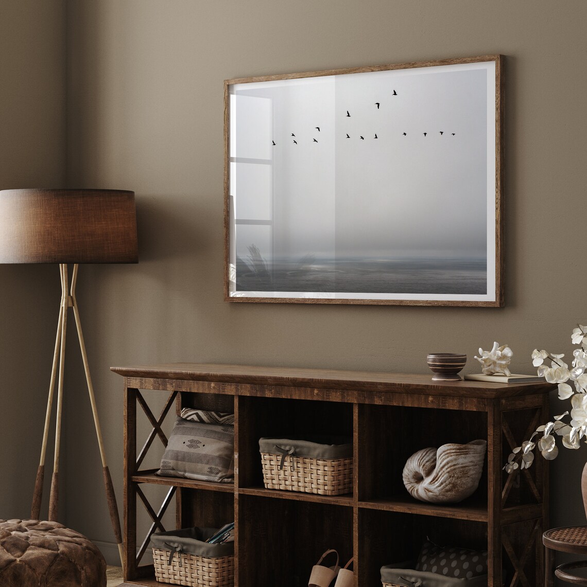 Minimalist Ocean Bird Photography Print, Pacific Northwest - Image 2