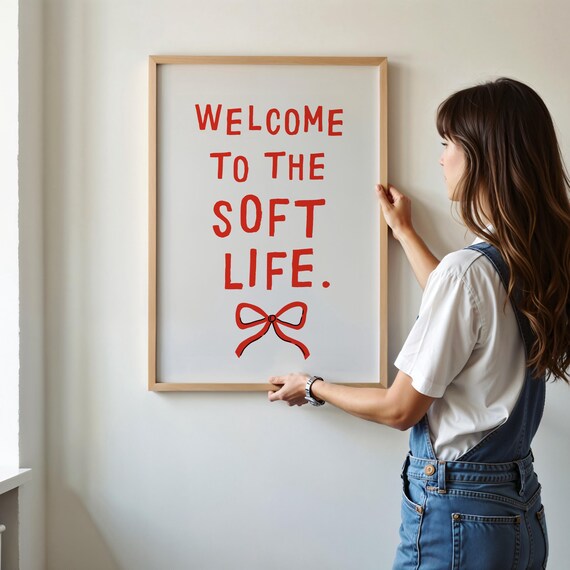 Cozy Home Quote, Minimalist Affirmation Art Print