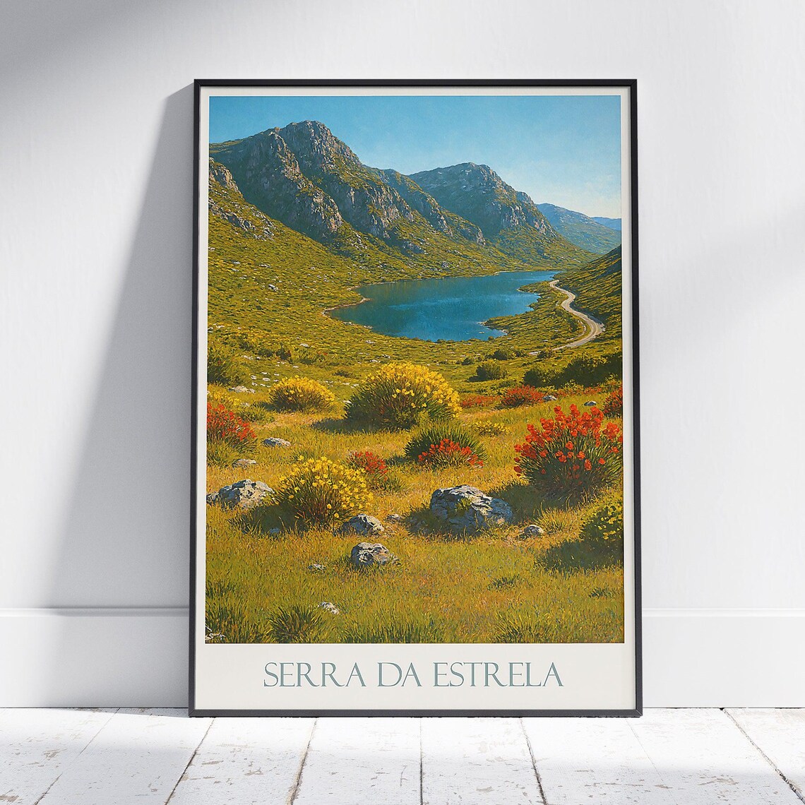Serra da Estrela Portugal Wildflower Mountain Meadow Art Poster