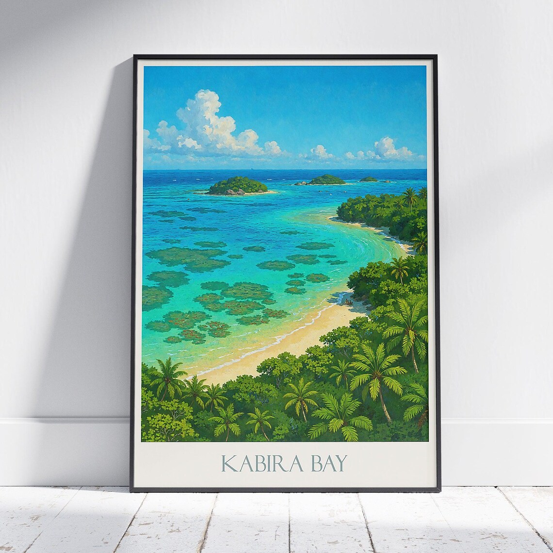 Kabira Bay Okinawa Turquoise Beach Ishigaki Island Travel Poster