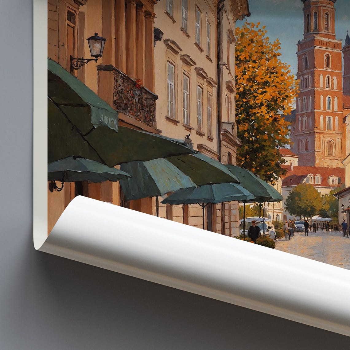 Krakow Travel Print Poland Travel Poster Wall Art Home Decor Personalized Gift Painting Framed - Image 3