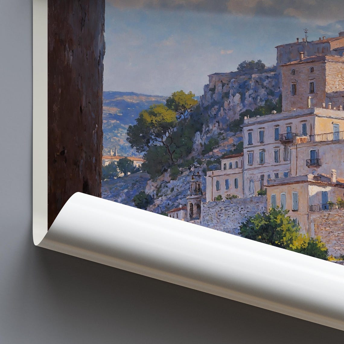 Matera Ancient Stone Hill Town Arch View Italy Travel Poster - Image 3