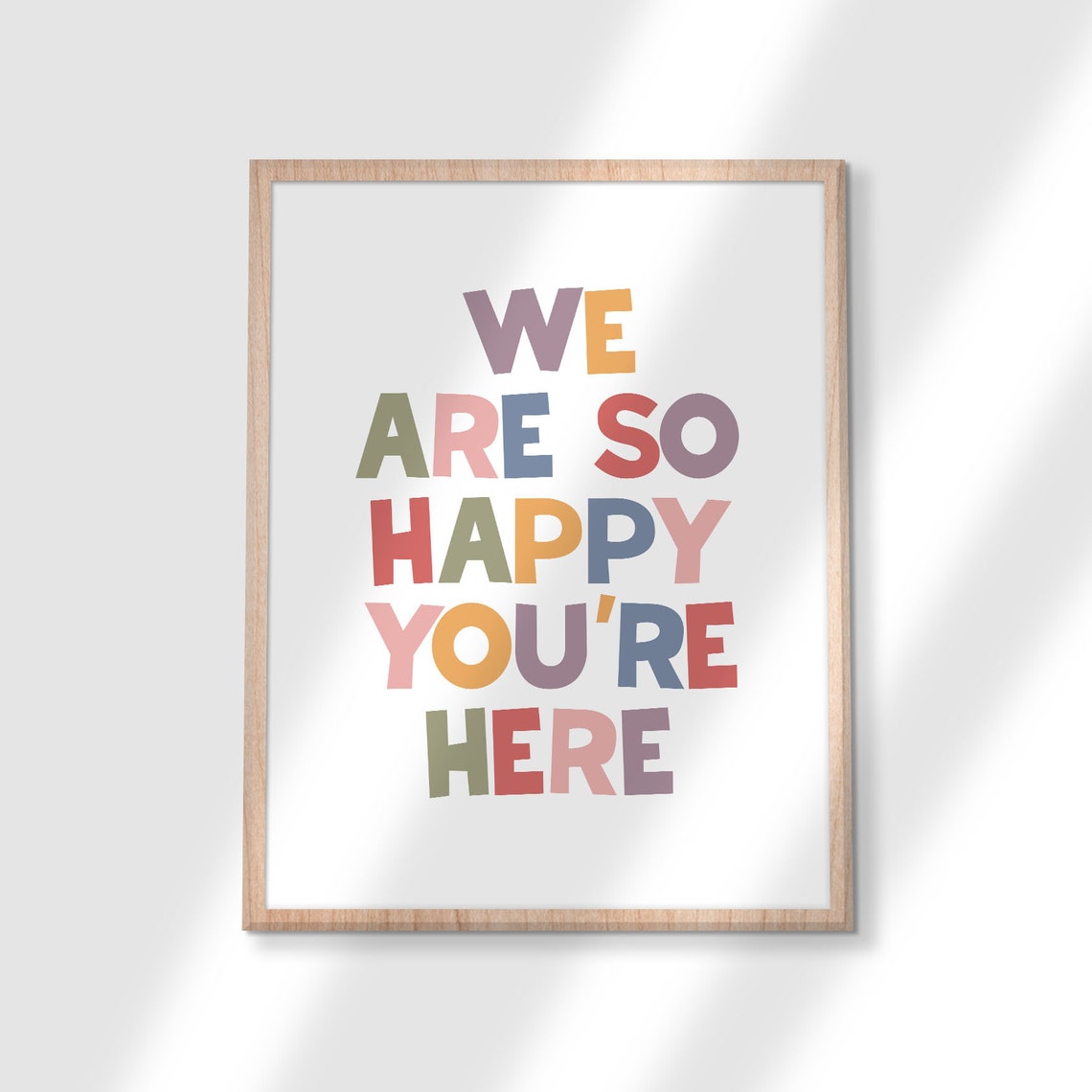 We Are So Happy You Are Here Colorful Welcome Classroom Poster - Image 2