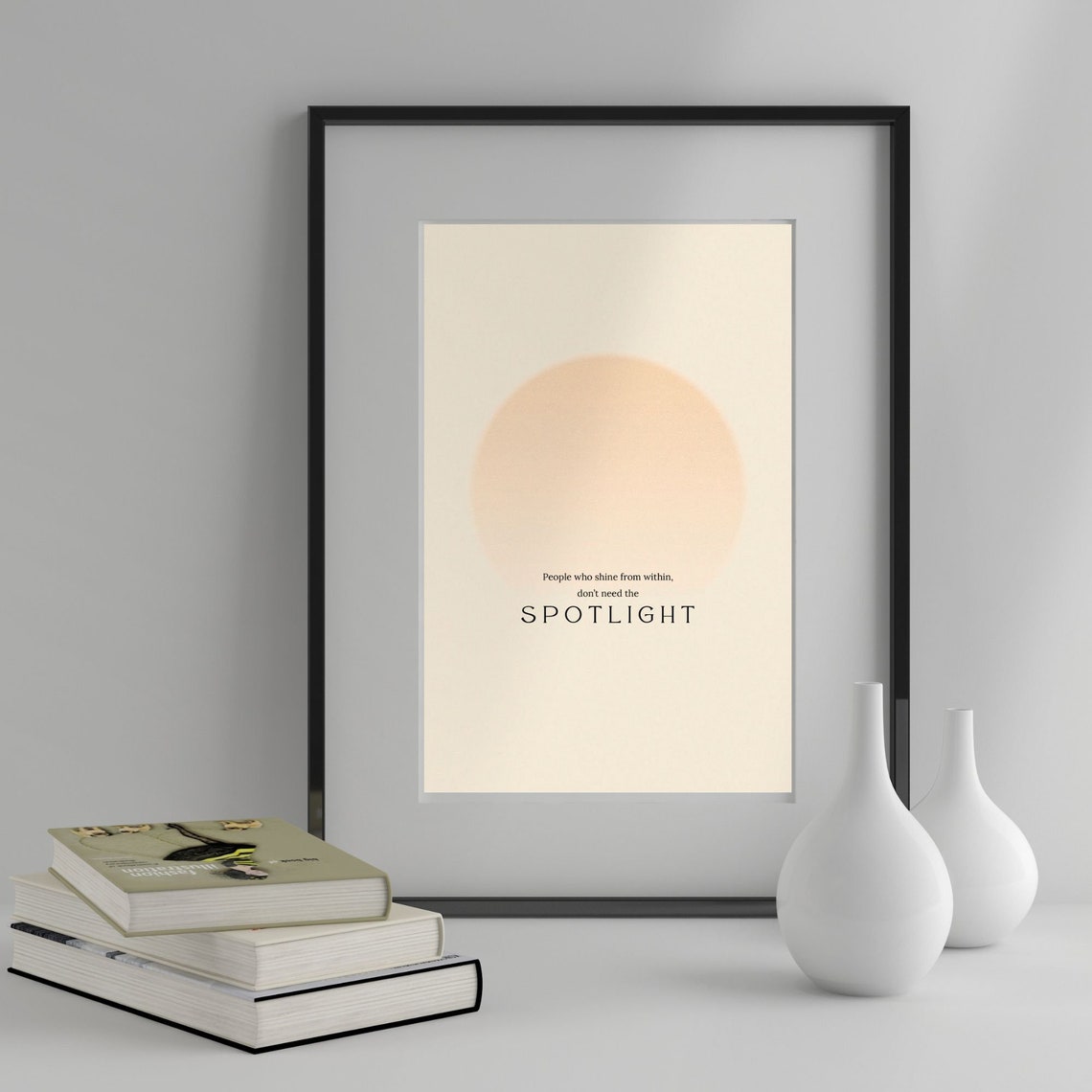Shine From Within Spotlight Self Love Minimalist Quote Poster Sun - Image 4