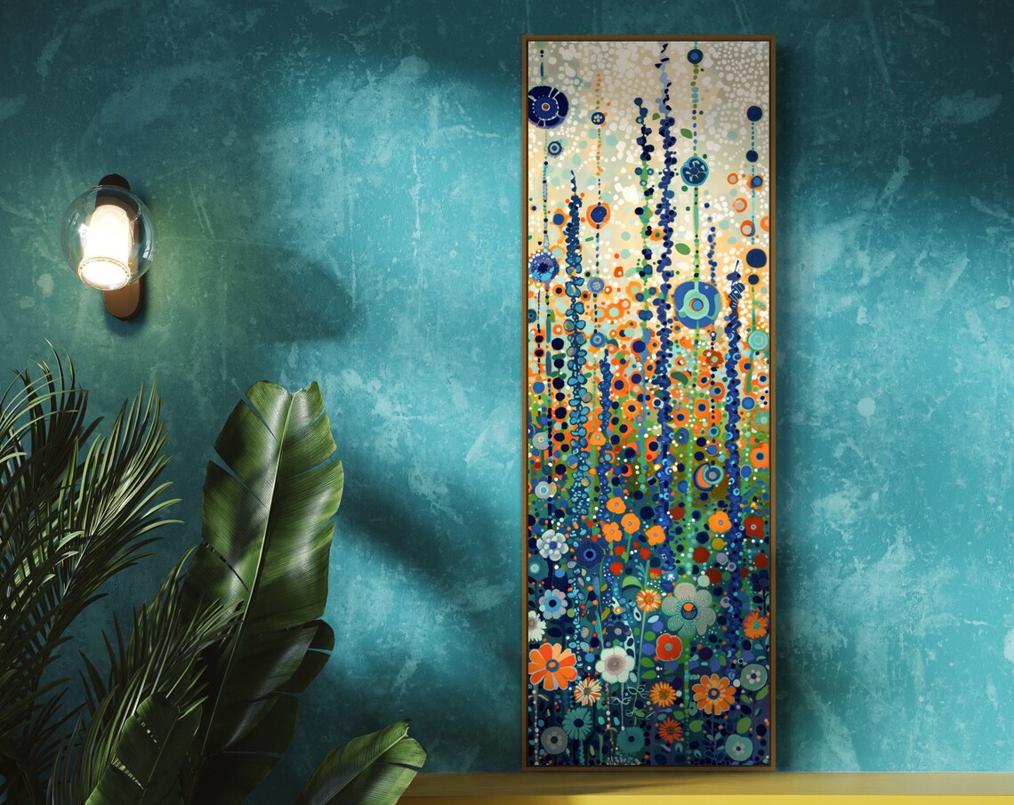 Enchanted Blooming Garden Abstract Flower Art Print
