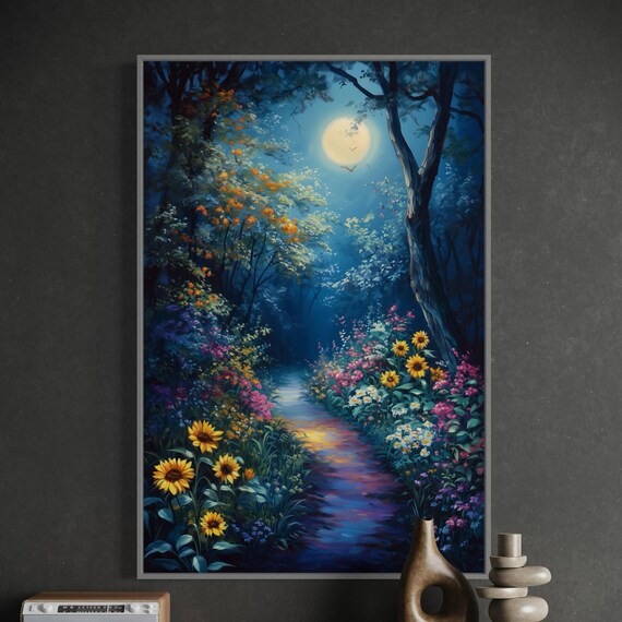 Moonlit Enchanted Travel Poster