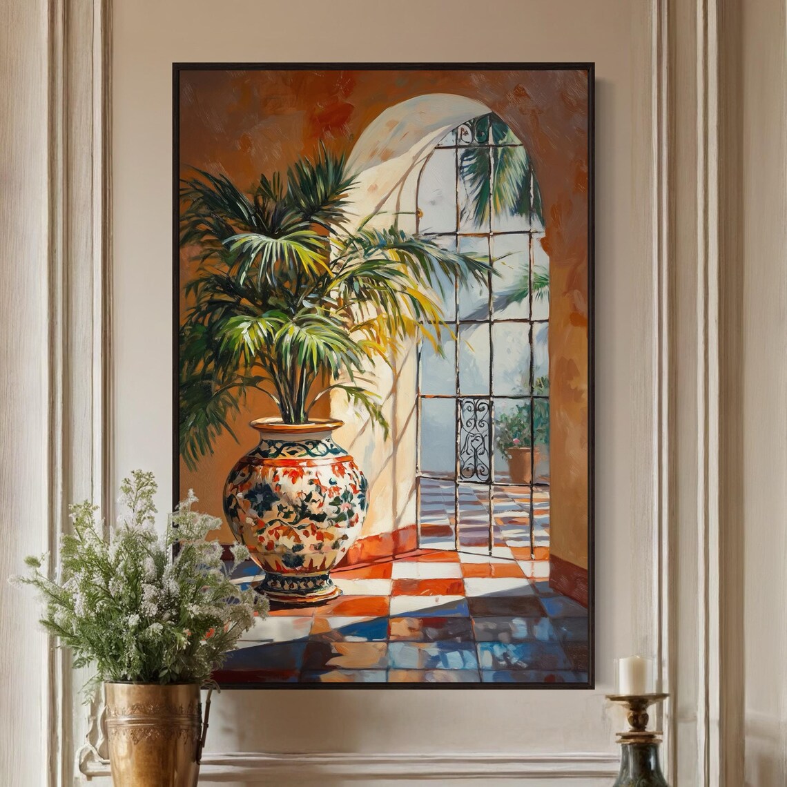 Mediterranean Spanish Villa Moroccan Arch Art Print