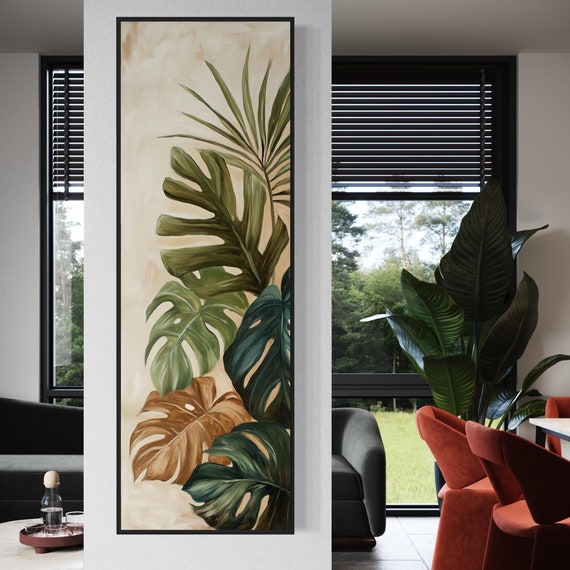 Monstera Palm Tropical Botanical Wall Art Print