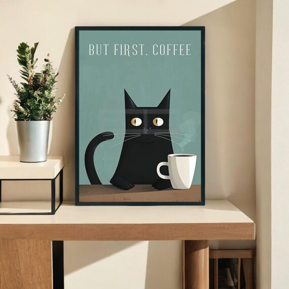 Animal Printed Painting, Cafe Decor Art Print