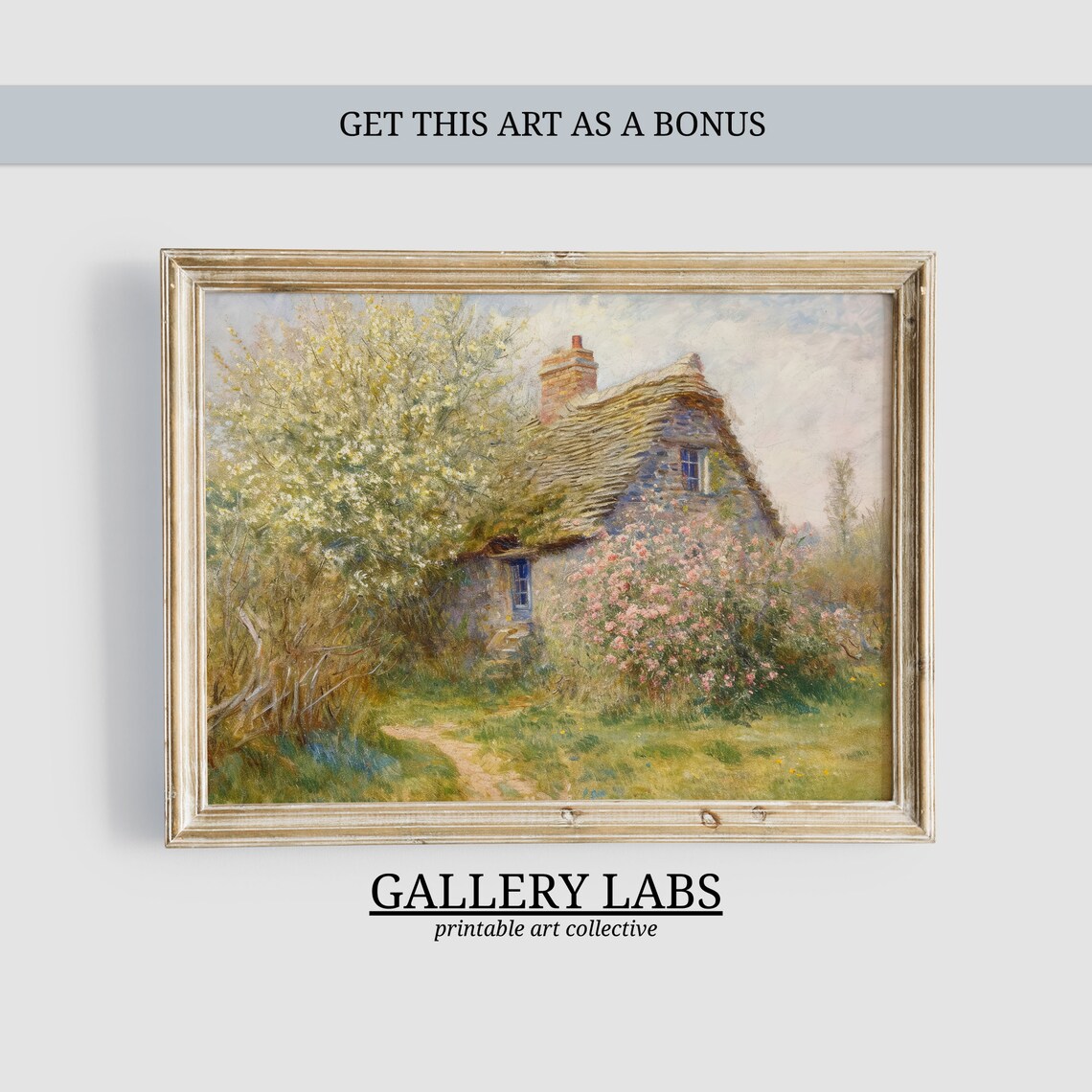 Vintage Spring Print Set of 7 Farmhouse Cottage Gallery Collection - Image 3