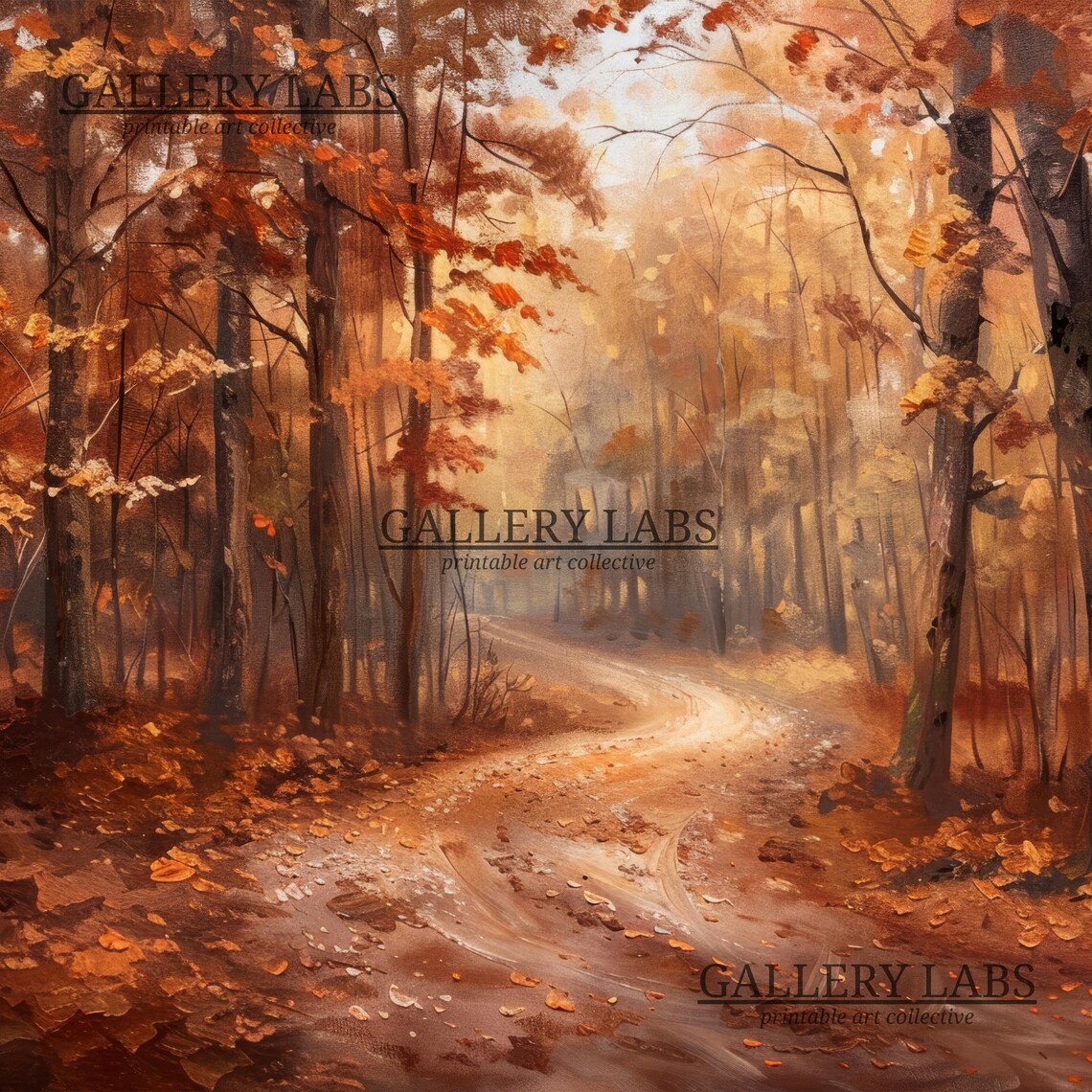 Moody Forest Art Print, Fall Cabin Decor - Image 4