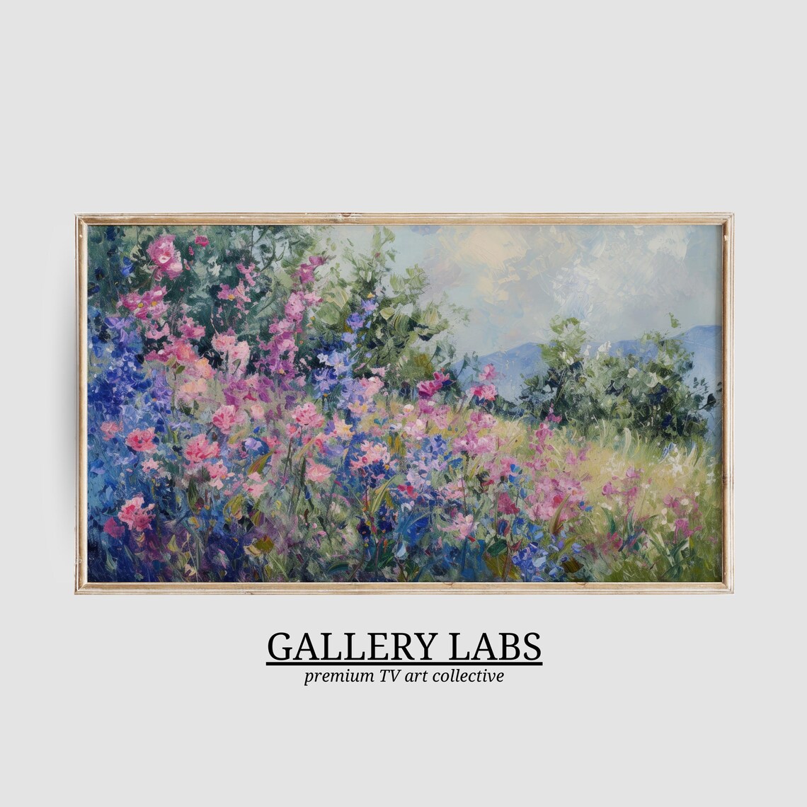 Spring Wildflower Art Print, Vintage Farmhouse Flowers