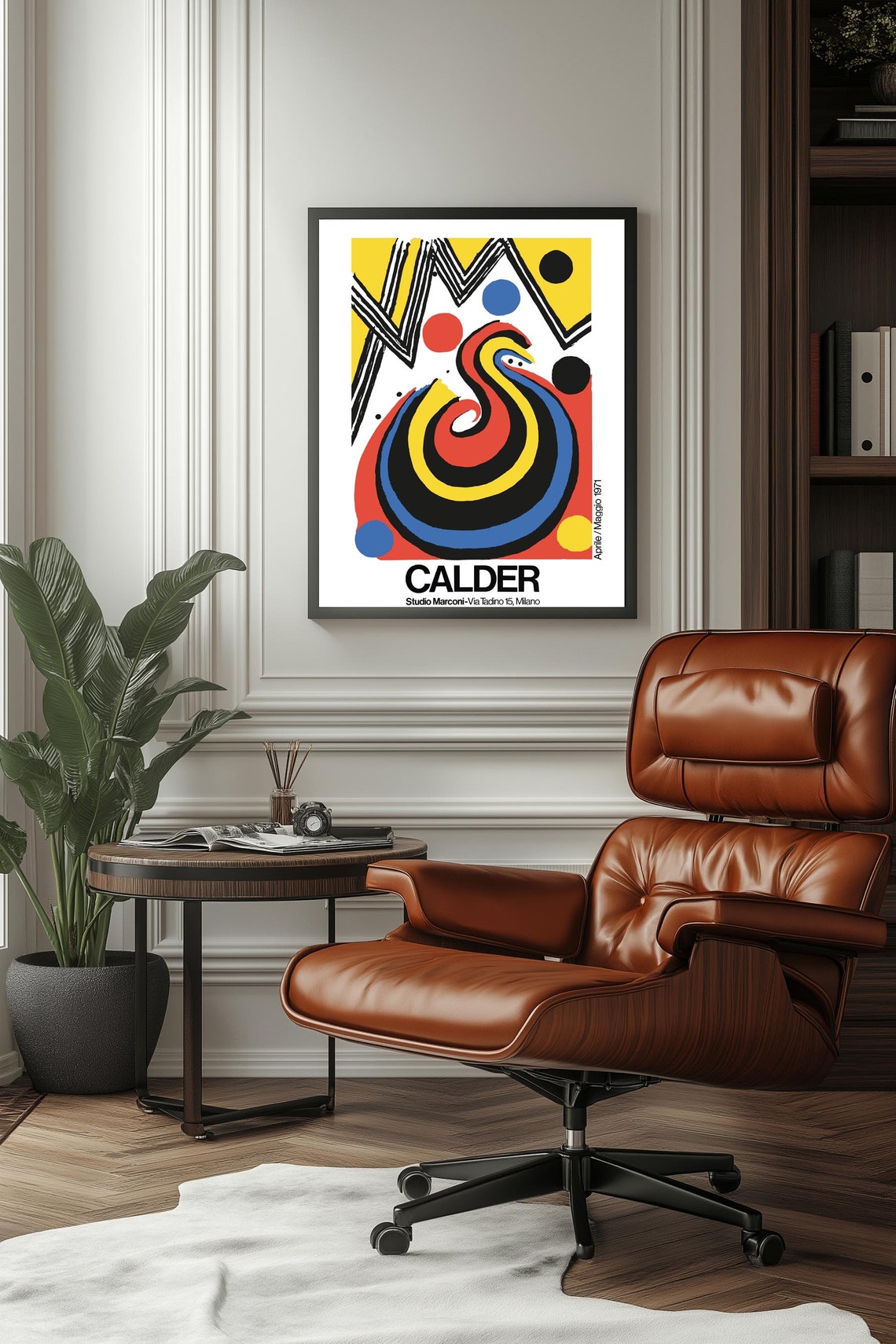 Alexander Calder 1971 Milano Exhibition Abstract Modern Art Poster - Image 3