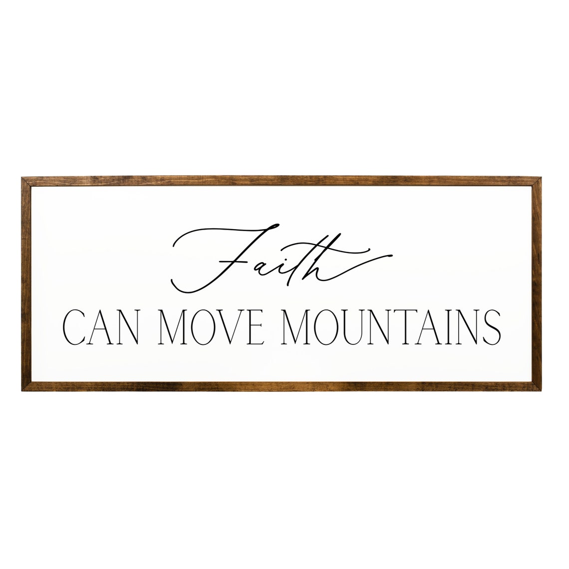 Faith Can Move Mountains Bible Verse Scripture Wall Art Nursery Decor Christian Gift Inspirational - Image 2