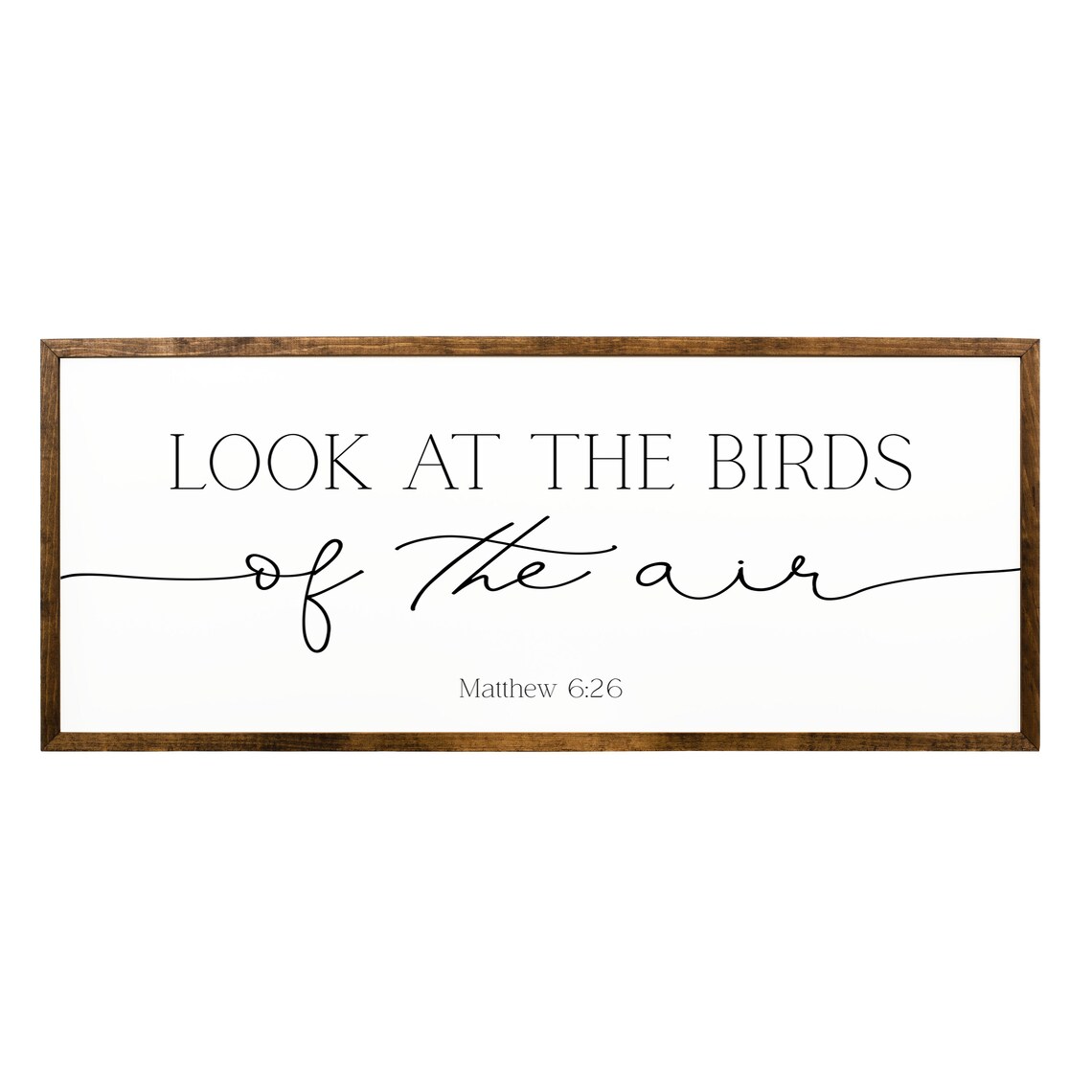 Matthew 6:26 Birds of the Air Scripture Art Print - Image 2