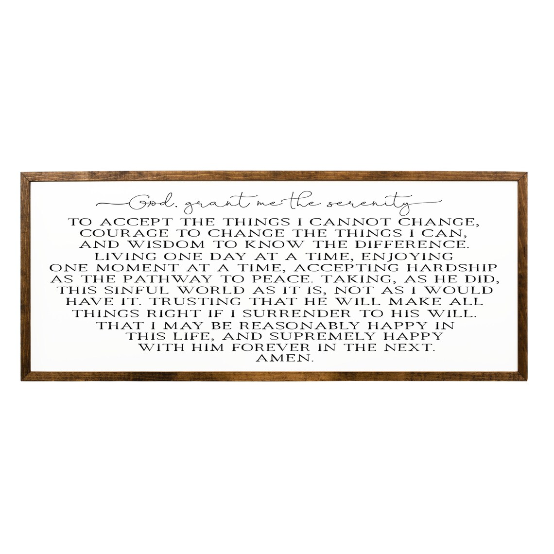 Serenity Prayer Sign, Inspirational Wall Art Print - Image 2
