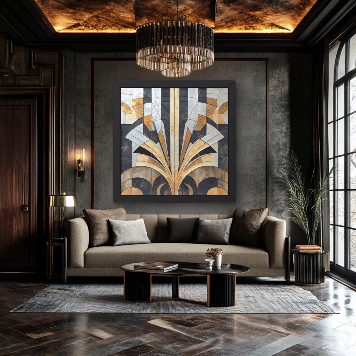 Art Deco Modern Home Decor, Elegant Gallery Piece