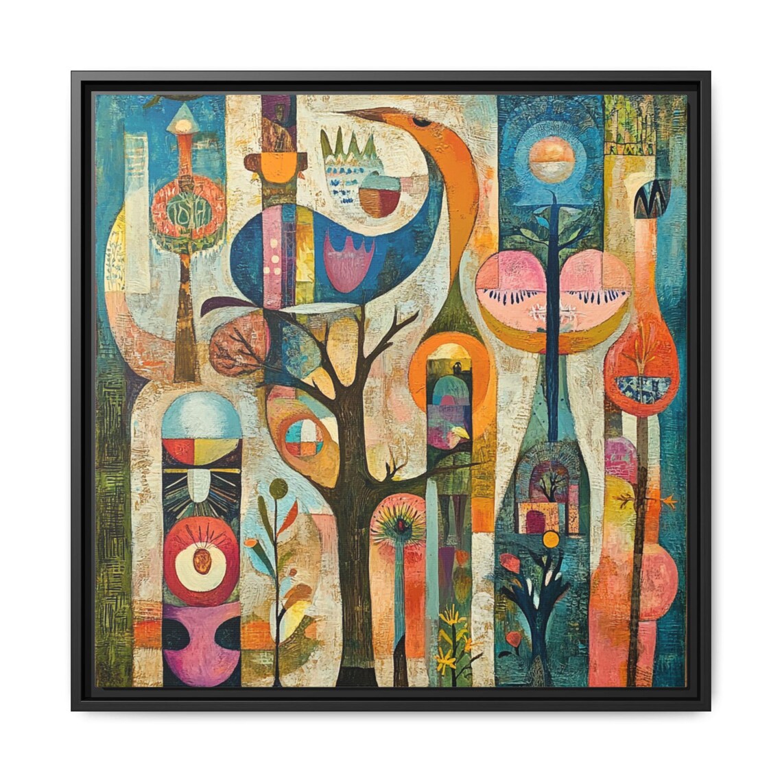 Mid Century Boho Abstract Painting, Gift for Art Lover - Image 5