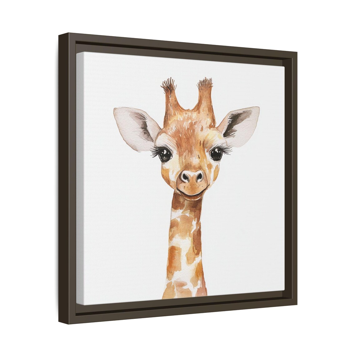Baby Giraffe Watercolor Animal Print, Nursery Decor - Image 3
