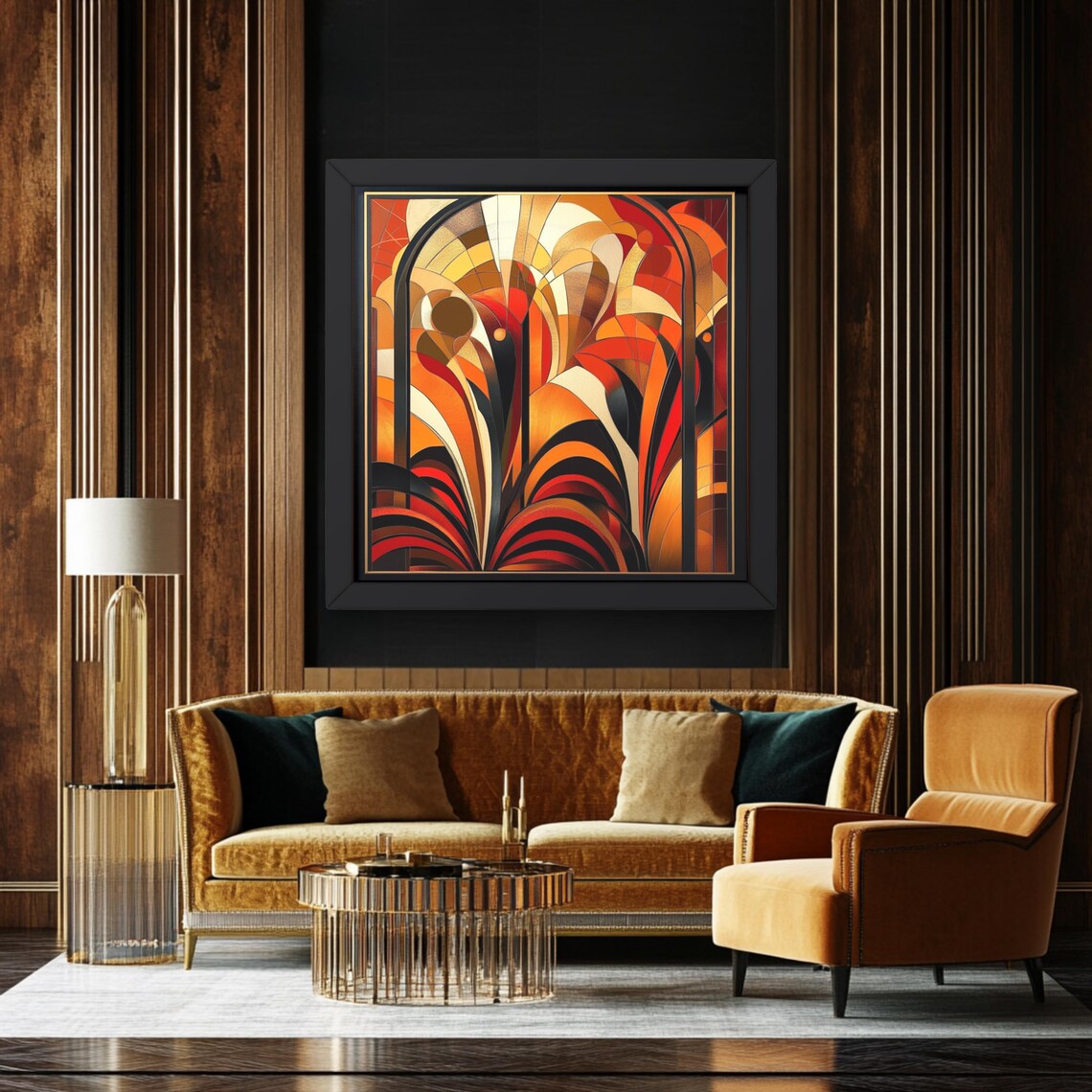 Art Deco Modern Home Decor, Elegant Gallery Piece