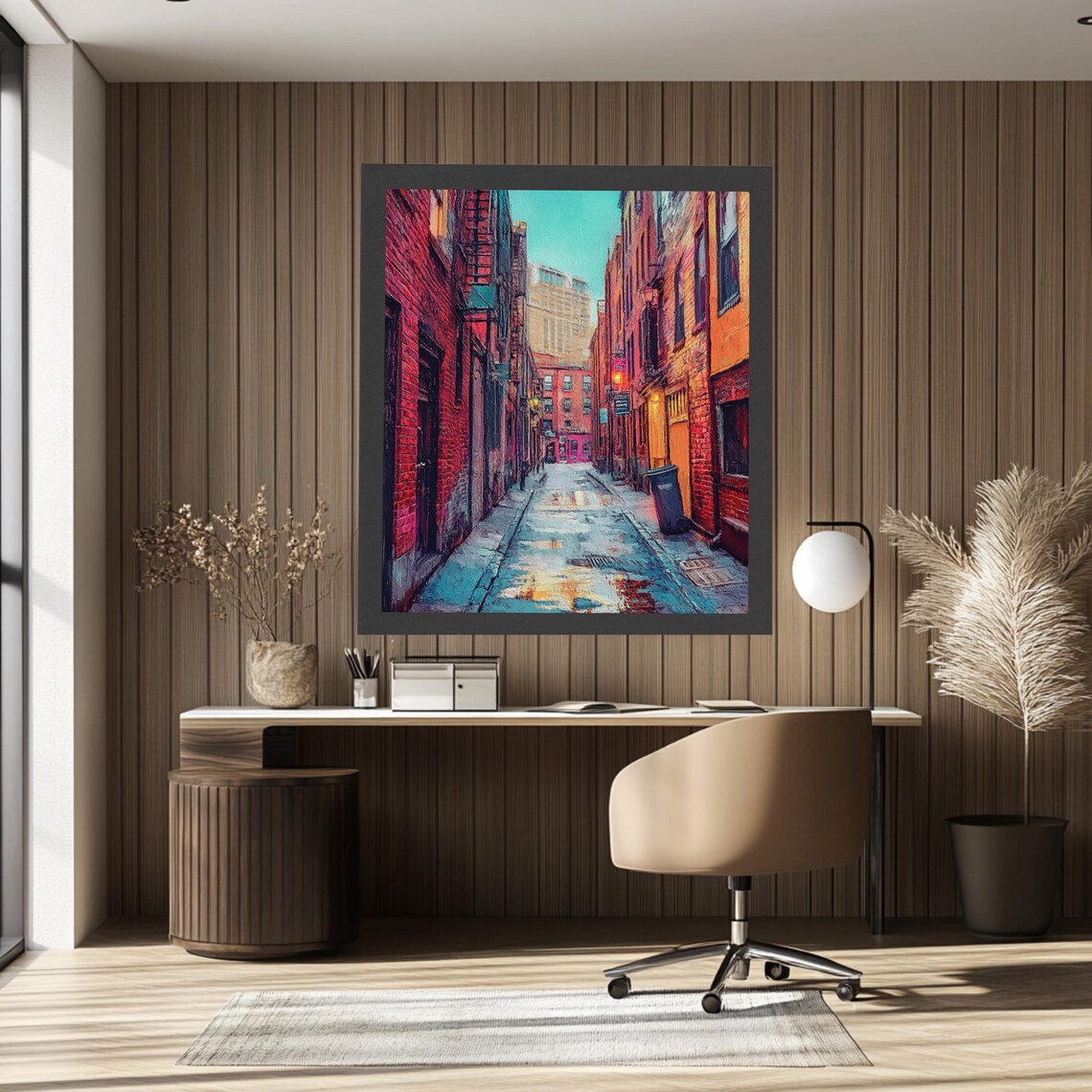Boston City Art, Colorful Comic Style Art Print - Image 3