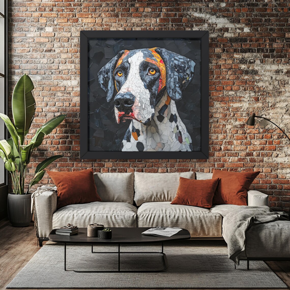 Great Dane Portrait, Modern Dog Lover Decor - Image 5