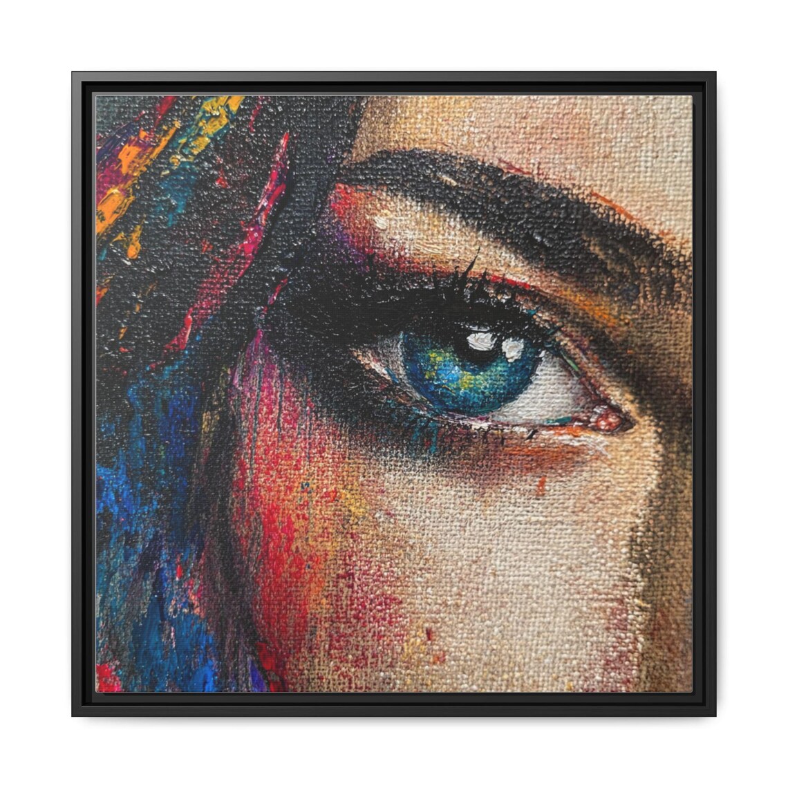 Vibrant Eye Portrait, Contemporary Art Print - Image 5