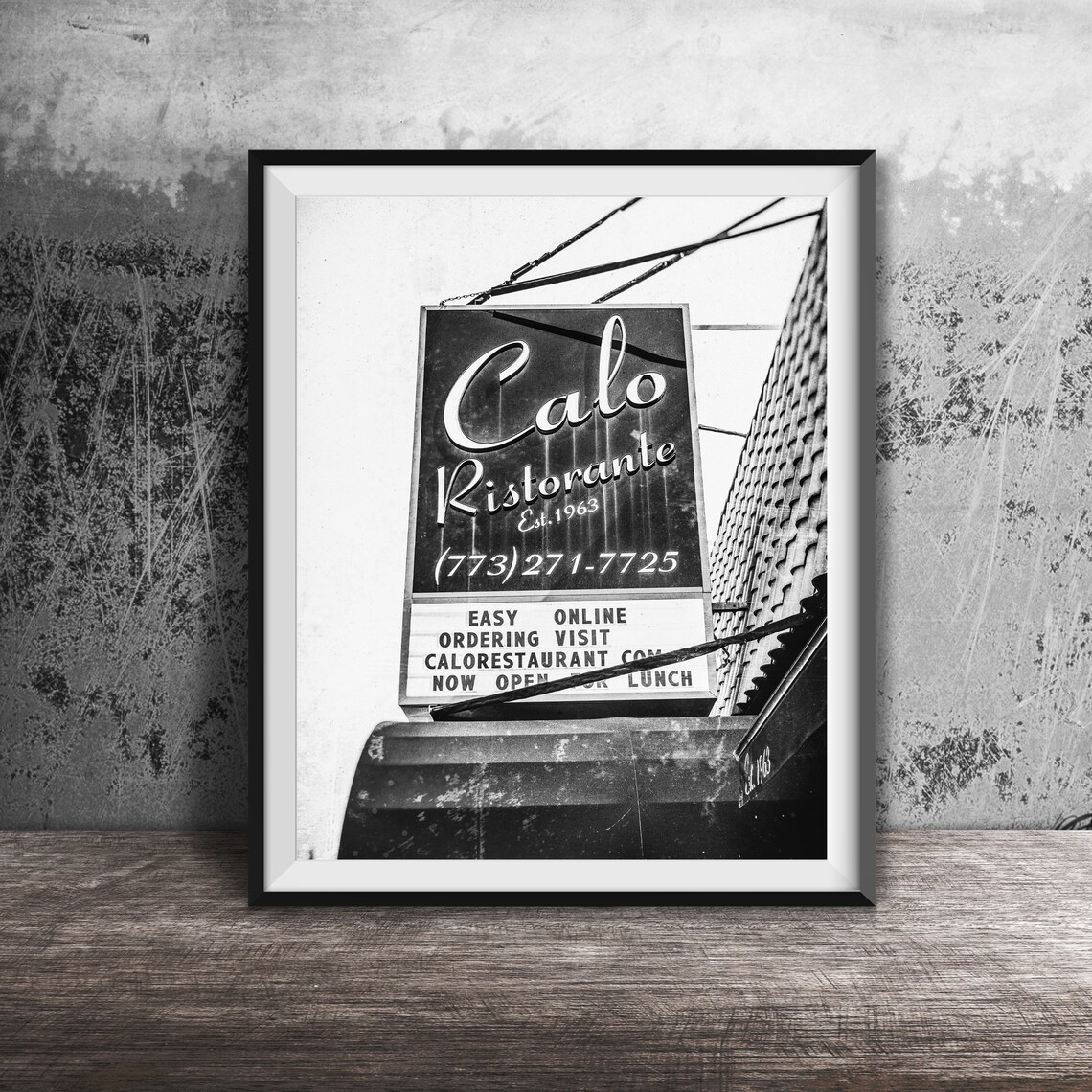 Calo Ristorante Est 1963 Italian Restaurant Sign Photography Poster - Image 2