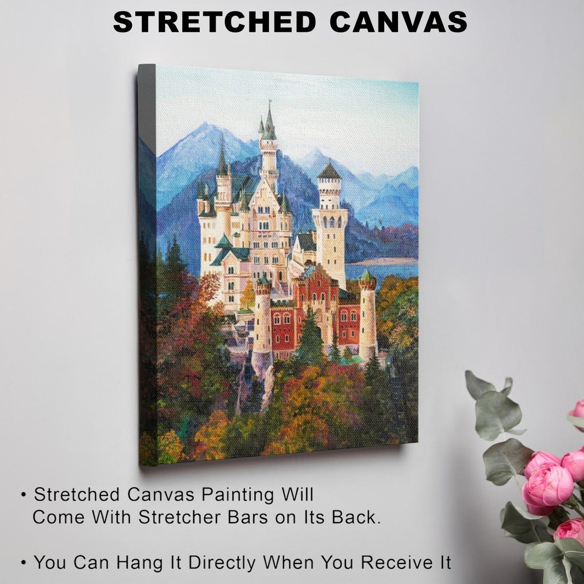 Neuschwanstein Castle Bavaria Germany Print Gift For Home Decor Housewarming Gift Framed Wall Art Office Wall Decor - Image 3