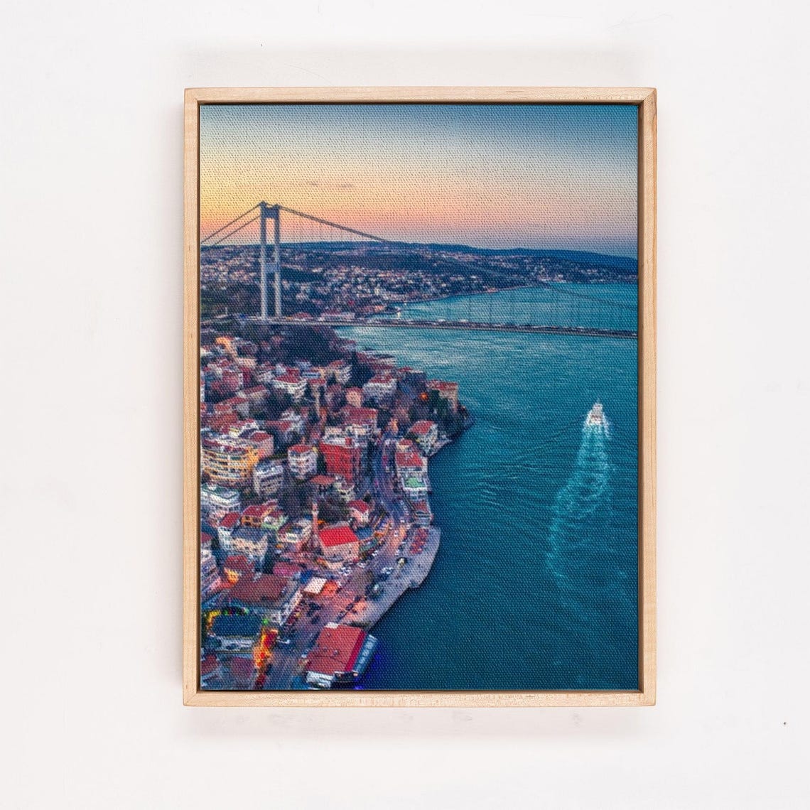 Stunning Bosphorus Strait Aerial View At Sunset Over Istanbul Poster - Image 4