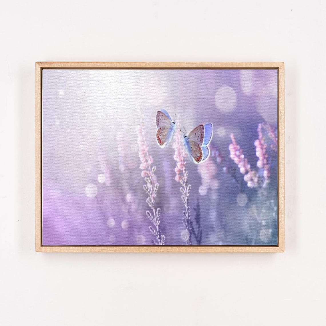 Elegant Butterflies On Lavender Flowers Decorative Wall Art Large Wall Art Framed Wall Art Animal Wall Art - Image 4