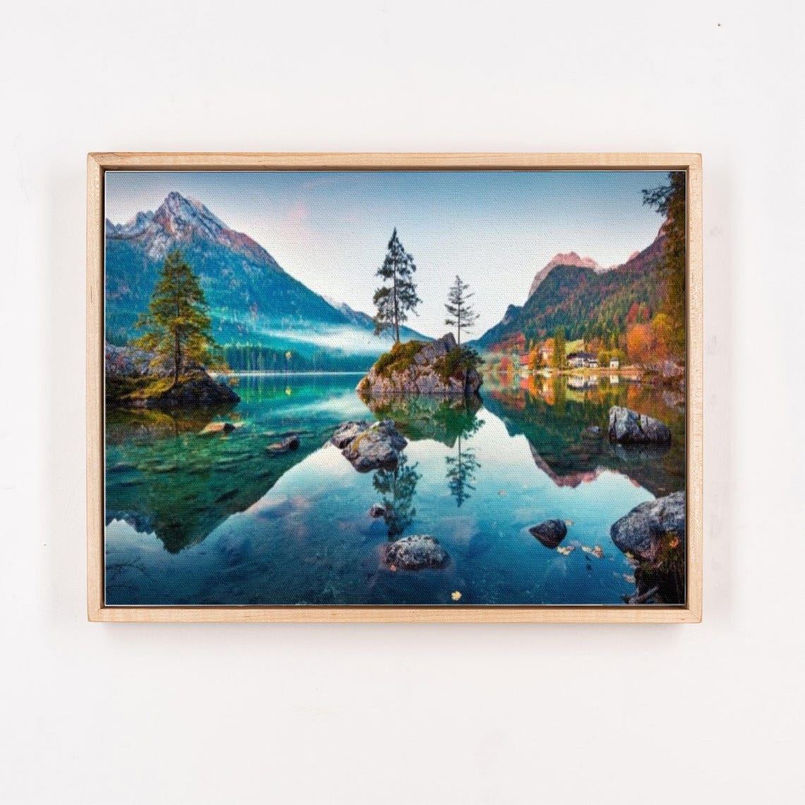 Hintersee Lake Germany Decorative Wall Art Nature Wall Decor Nature Art Landscape Wall Table - Image 4