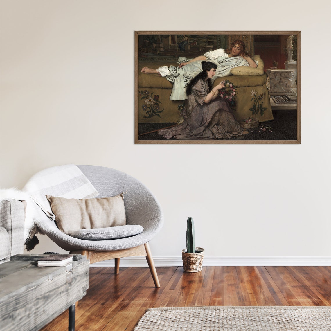 Lawrence Alma Tadema Glaucus and Nydia 1867 Pompeian Scene Art Print - Image 2