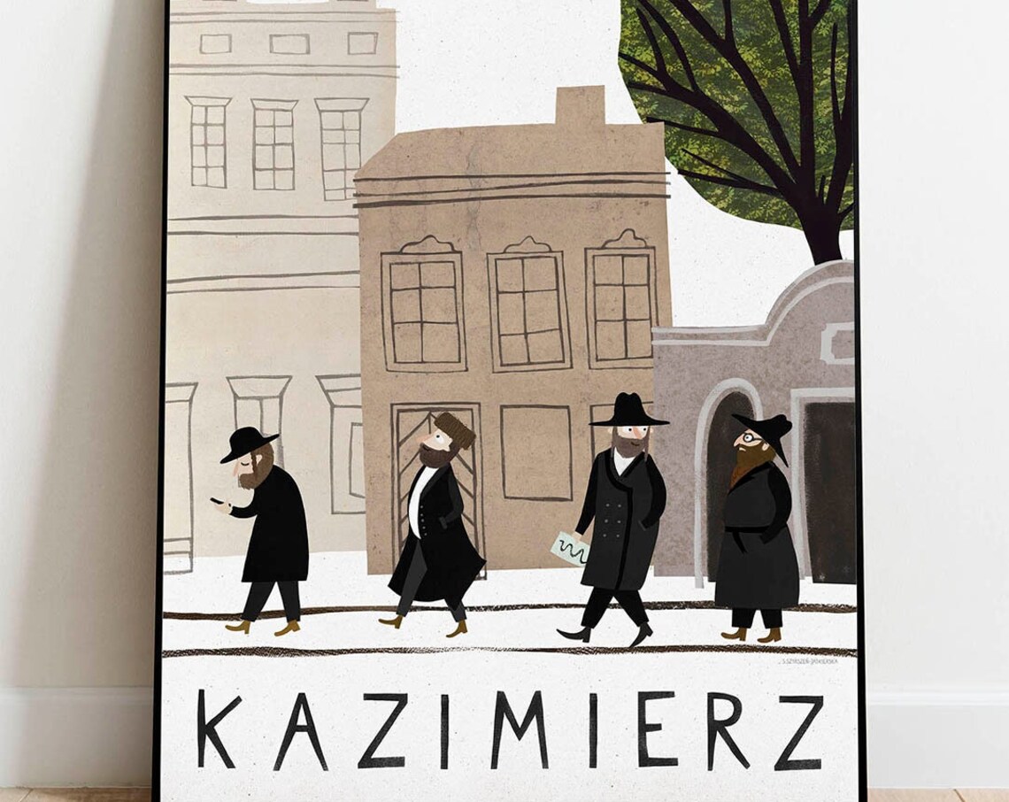 Krakow Cracow Poland Travel Poster, Polska Print