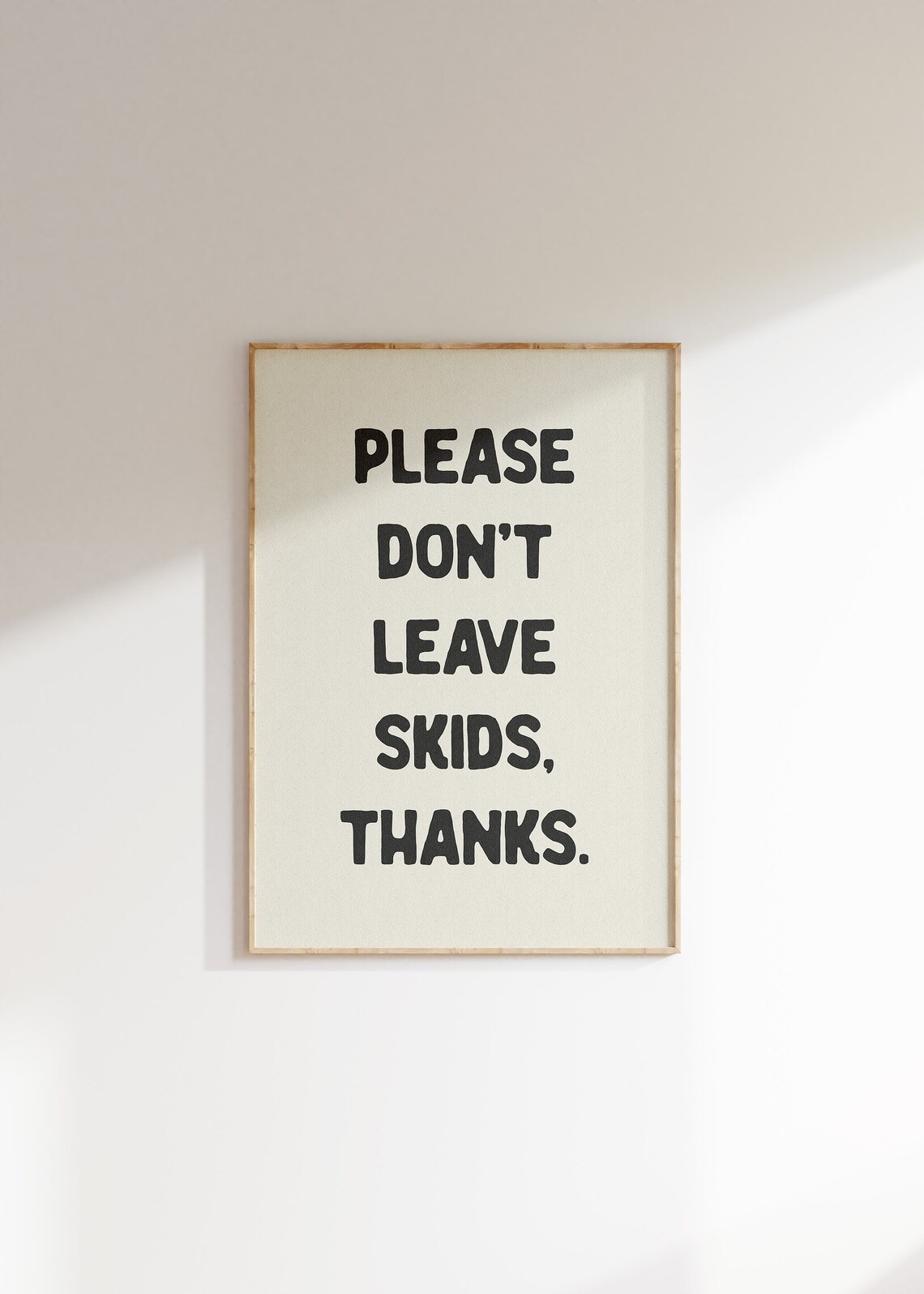 Please Dont Leave Skids Thanks Funny Bathroom Poster - Image 4