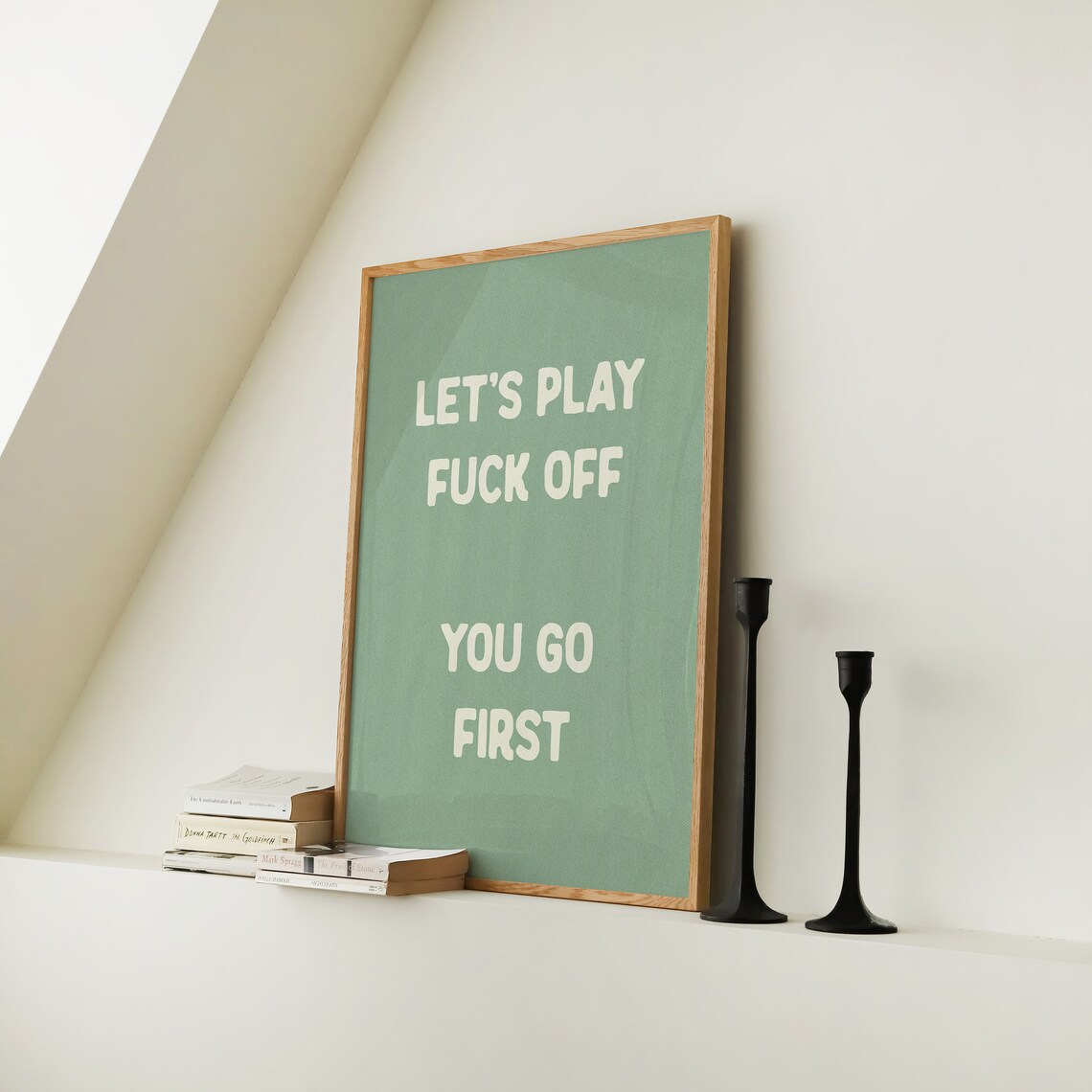 Let's Play Fuck Off You Go First Art Print - Image 3