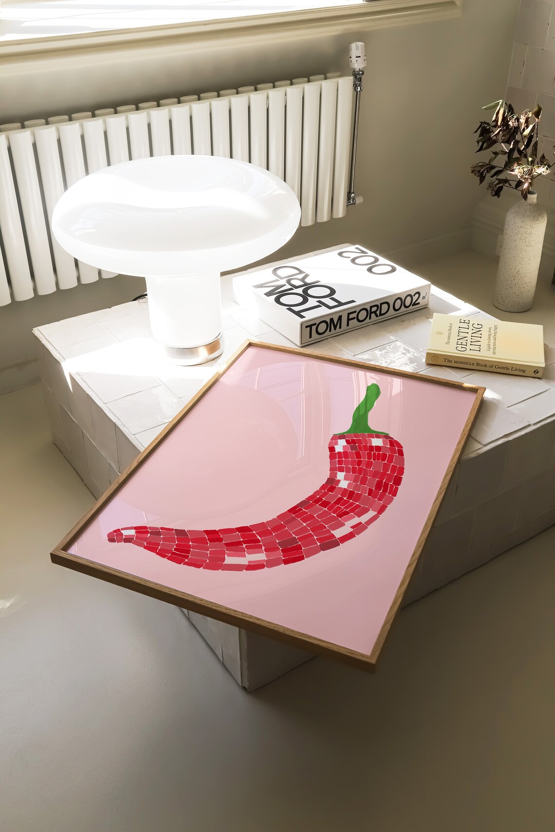 Disco Ball Chilli Retro Kitchen Wall Art Print - Image 2