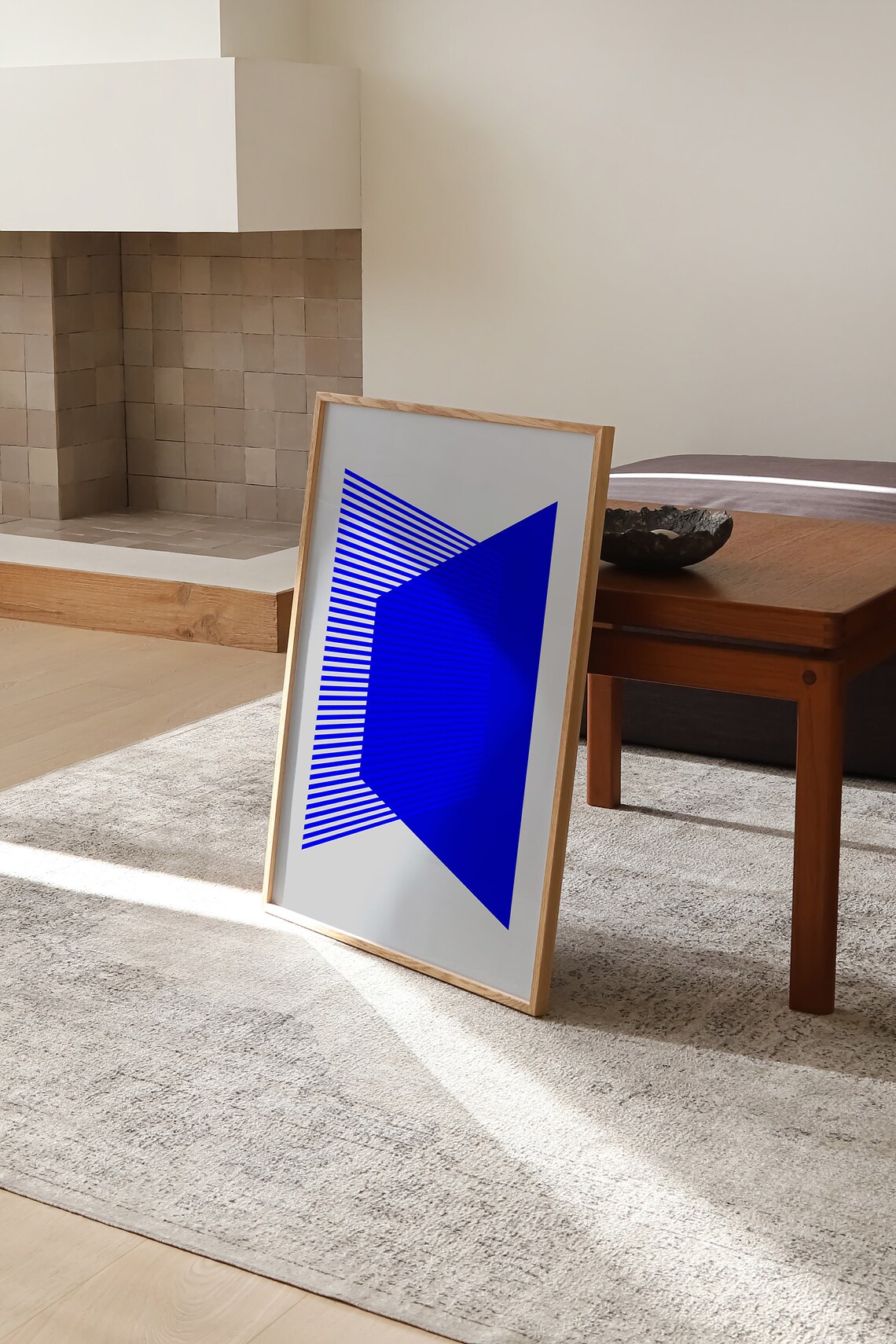 Electric Blue, Mid Century Modern Abstract - Image 2