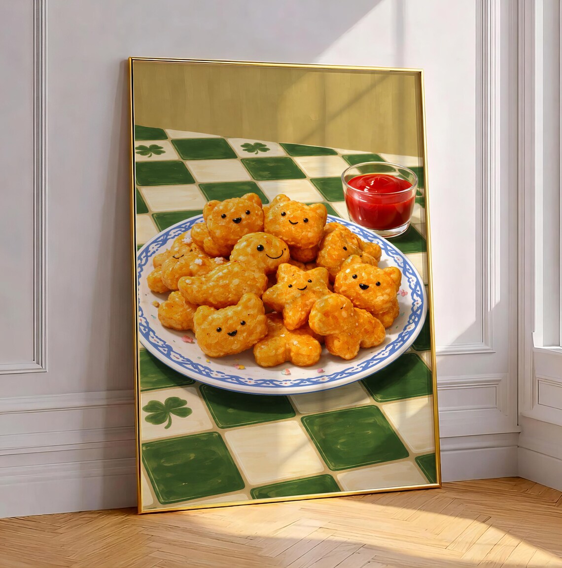 Animal Nuggets Pop Art, Nostalgic Kitchen Decor