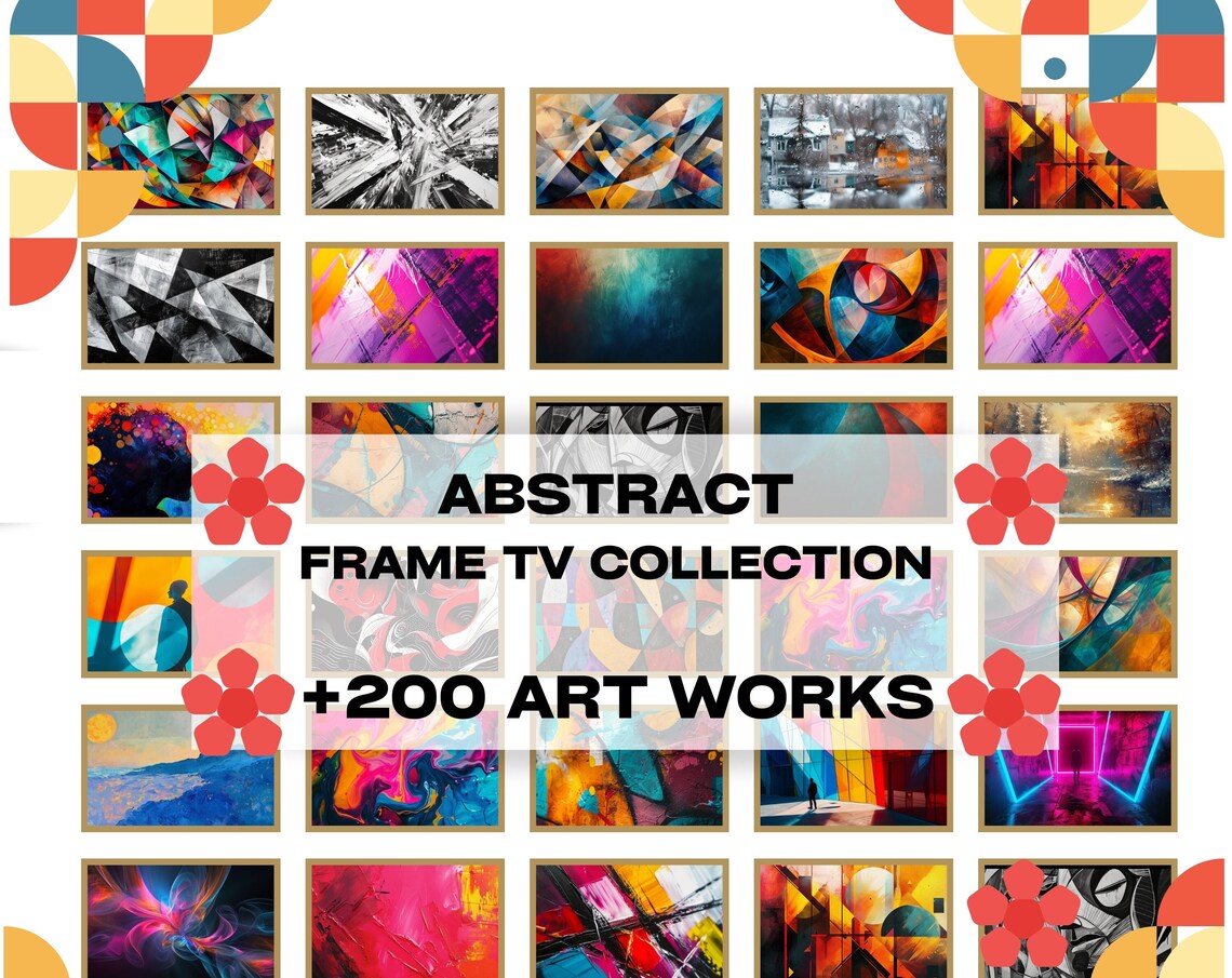 Modern Abstract Art Collection, TV Art Bundle