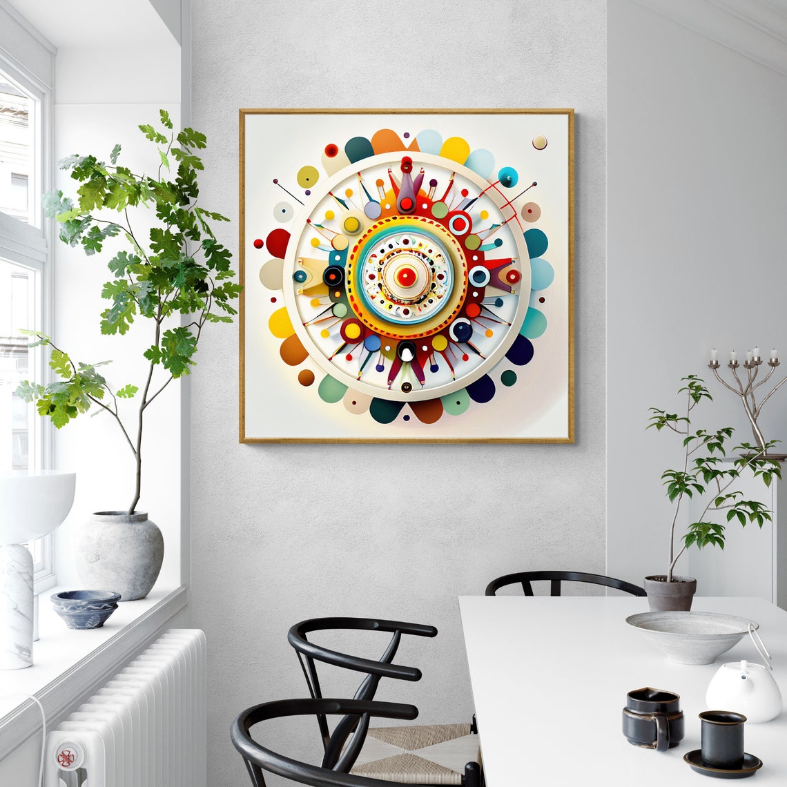 Mandala Art Zen Wall Art Home Decor Mandala Wall Decor Custom Size Colourful Art Prints Art Wall Print Decor - Image 3