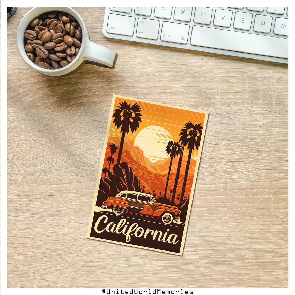 California Welcome To California Travel Poster - Image 3